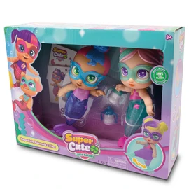 Bizak Super Cute Mini Mermaids Kala and Gabi 12 cm High with Moving Tails Can Play in and Out of the Water (64320046)