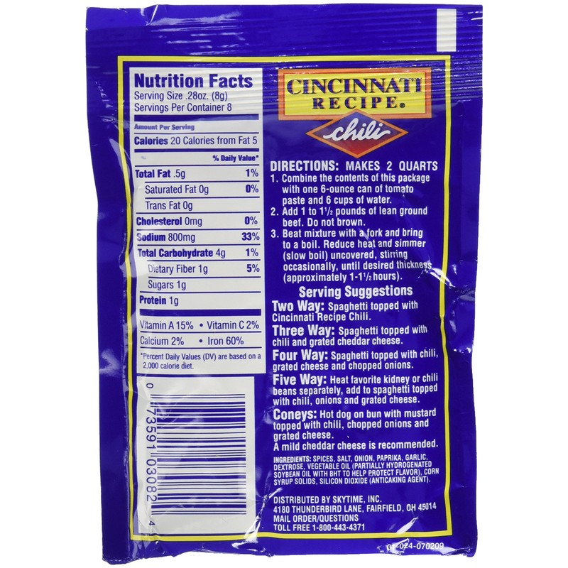 Cincinnati Recipe Mix 2.25 OZ (Pack of 2)