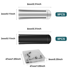 Pack of 18 Aluminium Dart Flight Savers, Long Life Dart Flights Protector, Flight Protector, Dart Flight Corrector Fixed Angle, Flightsaver, Dart Flight Protector, Flight Protection for Dart Game