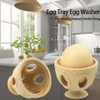 AIXXCUVQ 2pcs Gel Organic Egg Flexible Brush for Dirt Must-Have