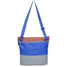 KAVU Kopachuck Cross Body Tote Bag Adjustable Strap Fold Over Top -Sepia Sky