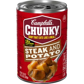 Campbell's Chunky Soup, Steak And Potato Soup, 16.3 Ounce Can (Case Of 8)