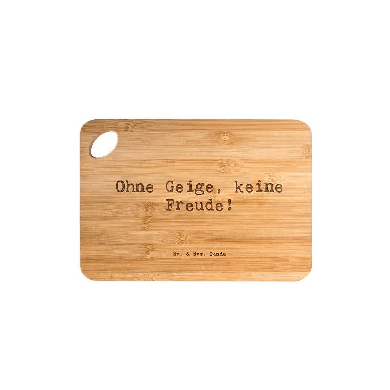 Mr. & Mrs. Panda Bamboo Chopping Board with German Text