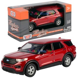 Motormax 2022 Ford Explorer Rapid Red 1/43 Small Size 5 inch Diecast Model 79703