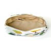 W1003400 Round Pouch (Small) Yellow La France Makeup Pouch, Stylish,