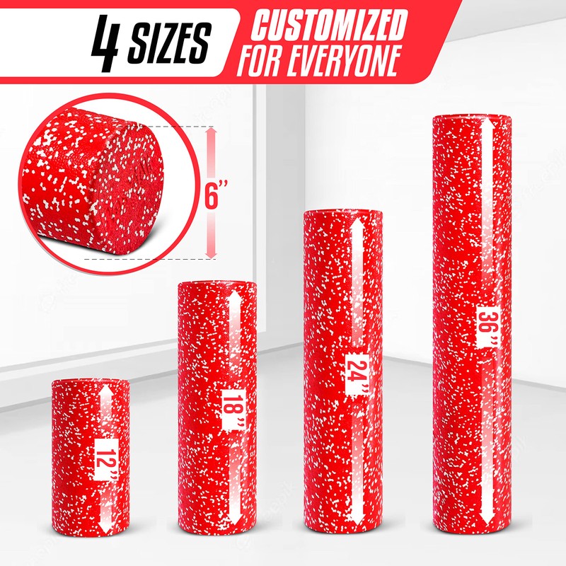Yes4All EPP Exercise Foam Roller – Extra Firm High Density