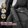2 PCS Car Seat Belt Cover Pads, Soft Leather Safety