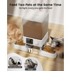 oneisall Automatic Cat Feeder for 2 Cats, 20 Cups/5L Automatic