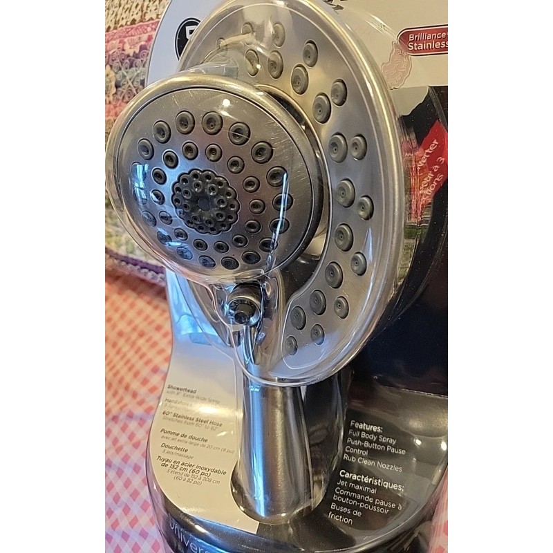 Delta 58569-SS-PK In2ition 2in1 5-Spray Dual Fixed Handheld ShowerHead Stainless
