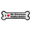 Crazy Sticker Guy - I Love My American Staffordshire Terrier