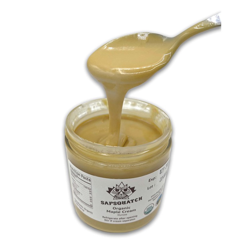 Sapsquatch Organic Maple Cream - 10 Ounces - Pure Maple
