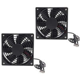 2pcs 5V USB Computer Case Fan, Portable Cooling Fan, Silent Computer Cooling Fan for Router Modem Receiver TV Box