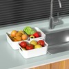Oymlclivisa 12 Packs Plastic Pantry organizer Bin Basket, Open Storage