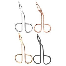 4 Stück Ellenbogenpinzette, Damen-Augenbrauenpinzette, Metall-Augenbrauenzange, Augenbrauen-Zupfklammern, Augenbrauen-Reparatur-Requisiten, Beauty-Tools