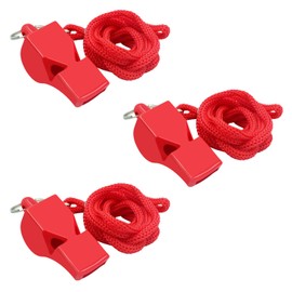 WONAPAD Whistle,Professional Sports Whistle with Lanyard, Very Loud Pealess Whistle, Perfert for Coaches, Referees, Lifeguards (3PCS)