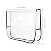 ORFOFE 2pcs Transparent Salon Chair Covers with Reinforced Black Border
