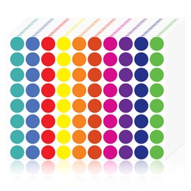 4000 Pcs Color Dot Stickers - 3/4" Round Coded Labels for Organization in Office, Classroom, or Home Teaching Events, Garage Sales & More- Polka Dot Label Stickers.