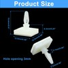 Unlorspy 25 Pcs White Sticky PCB Spacers,Nylon Plastic Adhesive Standoffs