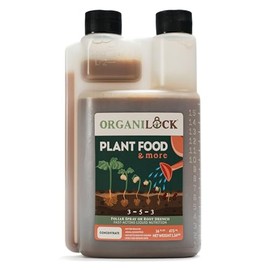 OrganiLock Plant Food Concentrate - (16 Ounces) | Organic | Nutrient-Rich Plant Booster | Nutrition for Thriving Plants |