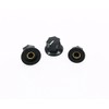 Dopro Set of 3 Black Brass Insert USA Spec 1/4"
