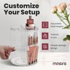 Masirs 360 Rotating Makeup Organizer - Adjustable Shelf Height and