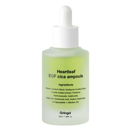 Grind Houttuynia cordata hyaluronic acid EGF cica regenerating ampoule moisture soothing, 1 piece, 50ml / 그링드 어성초 히알루론산 EGF 시카 재생앰플 수분진정, 1개, 50ml