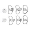 8Pcs Earring Lifter Backs for Droopy Ears,Durable Pea-Shaped Locking Backs