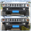 Front Bumper Corner Bezels Replacement Compatible with Hummer H2 2003-2009