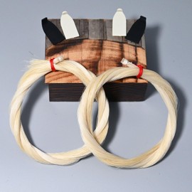 2 Hanks Cello Bow Hair Replacement 29 Inches Natural Mongolian Horse Hair for 4/4 Cello Bow Rehair Tools Accessories Sets