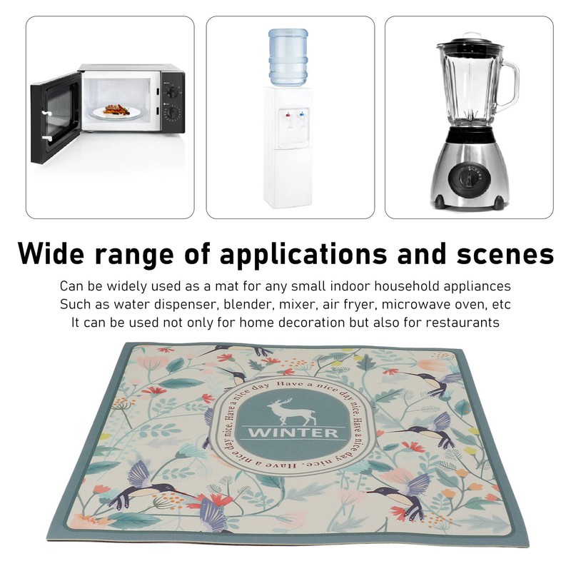 Coffee Maker Mat Absorbent Spill Proof Waterproof Scratch Resistance Coffee