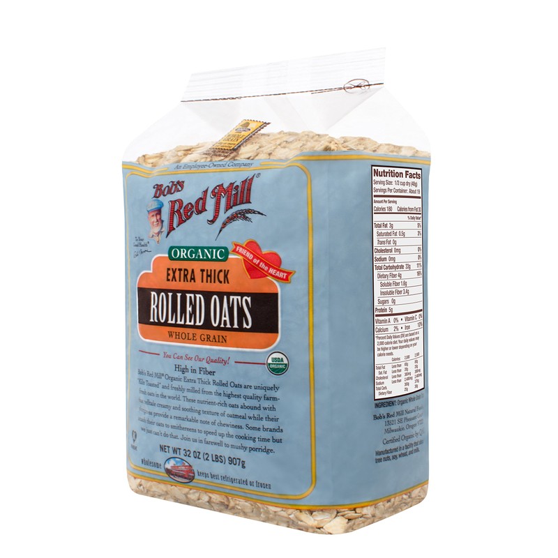 Bob's Red Mill - Organic Oats Rolled Thick, 32 Ounces