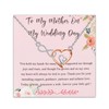 BEKECH To My Mother Necklace Mother Gift Wedding Jewelry Appreciation