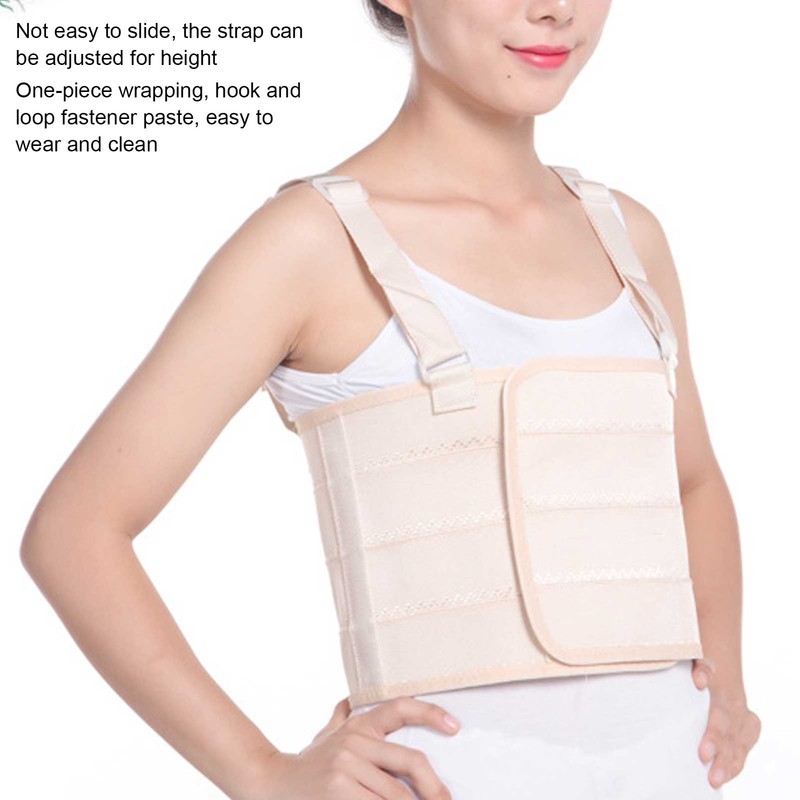 Rib Fracture Strap Adjustable Chest Support Brace Breathable Lumbar Protector