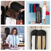 2PCS Wig Storage Bags with Hanger, Portable Hair Extensions Storage