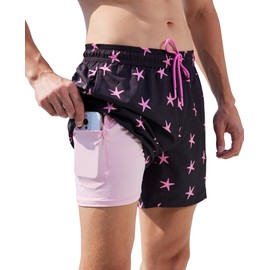 CoozySphere Swimming Trunks for Men Swim Shorts Quick Dry Compression Liners with Pockets Mens Swimsuits
