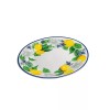 Royal Norfolk Lemon Floral Dinner Plate W/ Blue Rims, 10.5-in.
