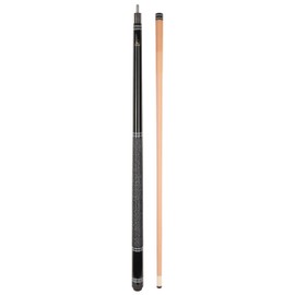 ASKA L9 Billiard Pool Cue, 58" Hard Rock Canadian Maple, Irish Linen Wrap, 13mm Hard Le Pro Tip (Black, 20-Ounce)