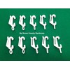 HARRISON DRAPE White Drape Gliders/curtain hooks packet of 10
