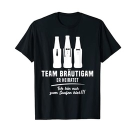 Team Groom JGA Men's Stag Night He Marries T-Shirt
