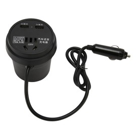 150W Car Inverter QC3.0 Fast Charging Ports DC 12V 24V to AC 110V 220V Converter Inverter for Road Trips Outdoor Offices Camping