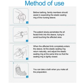 Shower Protection Foot, Waterproof Cast Protection Leg Plaster Shower Cover Leg Adult Bandage Protection Reusable Footcast Cover for the Shower