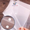 A5 Plastic Wallets Clear Popper Wallet Envelope Folders Transparent School