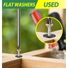 Bolatus Stainless Steel Washers Assortment 6 Sizes, Body Washers M4