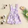 ZZLBUF Toddler Kids Baby Girl Summer Overalls Shorts with Pockets
