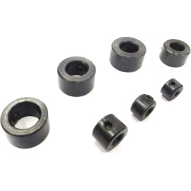 Buyohlic international Drill Stopper Collar Set In Imperial & Metric with Allen Wrench to Tighten the