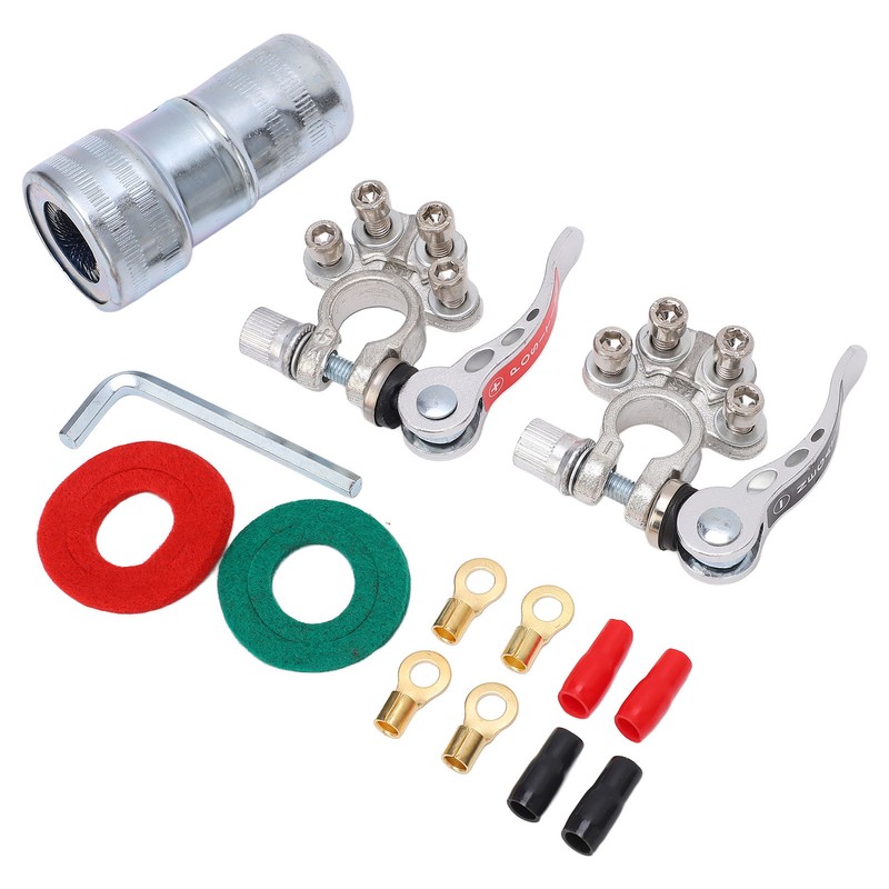 4 Way Battery Terminal Connectors Quick Release Disconnect for Cars