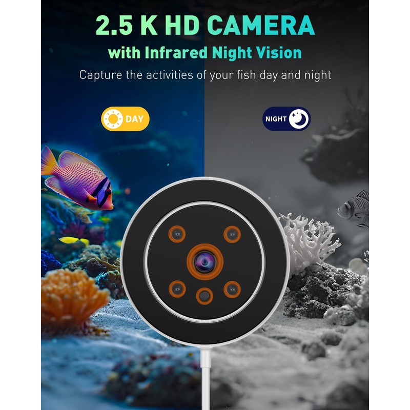 Pawfly WiFi Automatic Fish Feeder for Aquariums, Smart Auto Fish