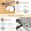 Paper Towel Holder Under Cabinet + Towel Robe Hooks, Single