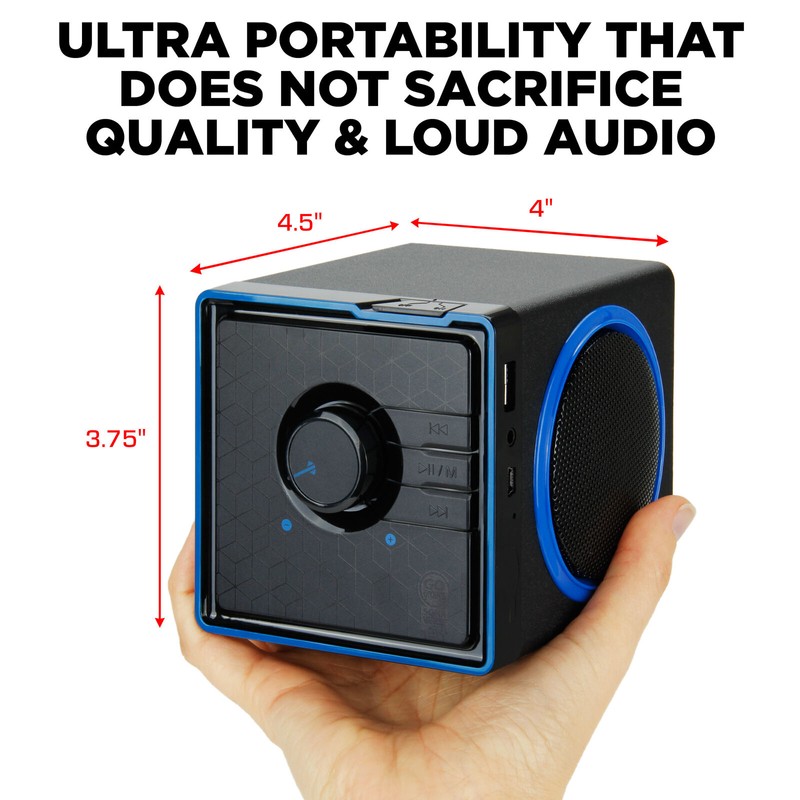 GOgroove SonaVERSE BX Portable Speaker with USB Drive MP3 Playback