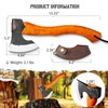 NEDFOSS Mammoth Camping Hatchet Axe, 15.5" Camping Axe with 1065